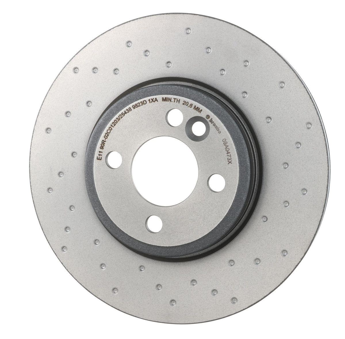 XTRA Drilled Front Disc Brake Rotor - 09.A047.3X_08