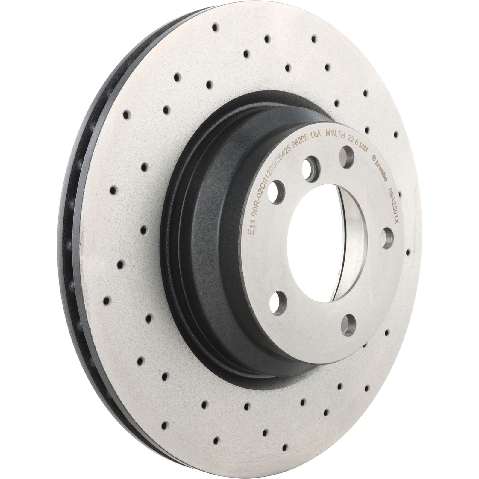 XTRA Drilled Front Disc Brake Rotor - 09.A259.1X_05