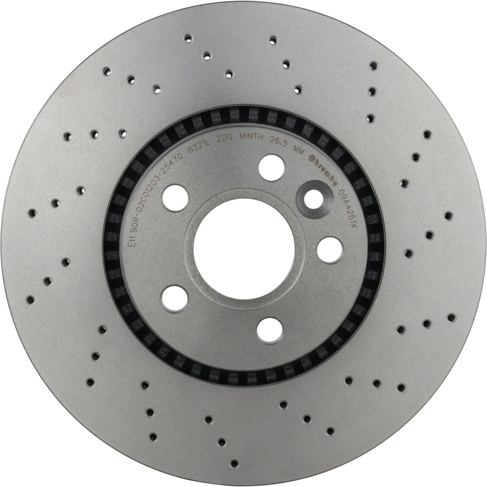 XTRA Drilled Front Disc Brake Rotor - 09.A426.1X_05