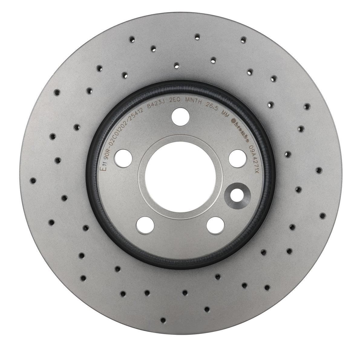 XTRA Drilled Front Disc Brake Rotor - 09.A427.1X_06