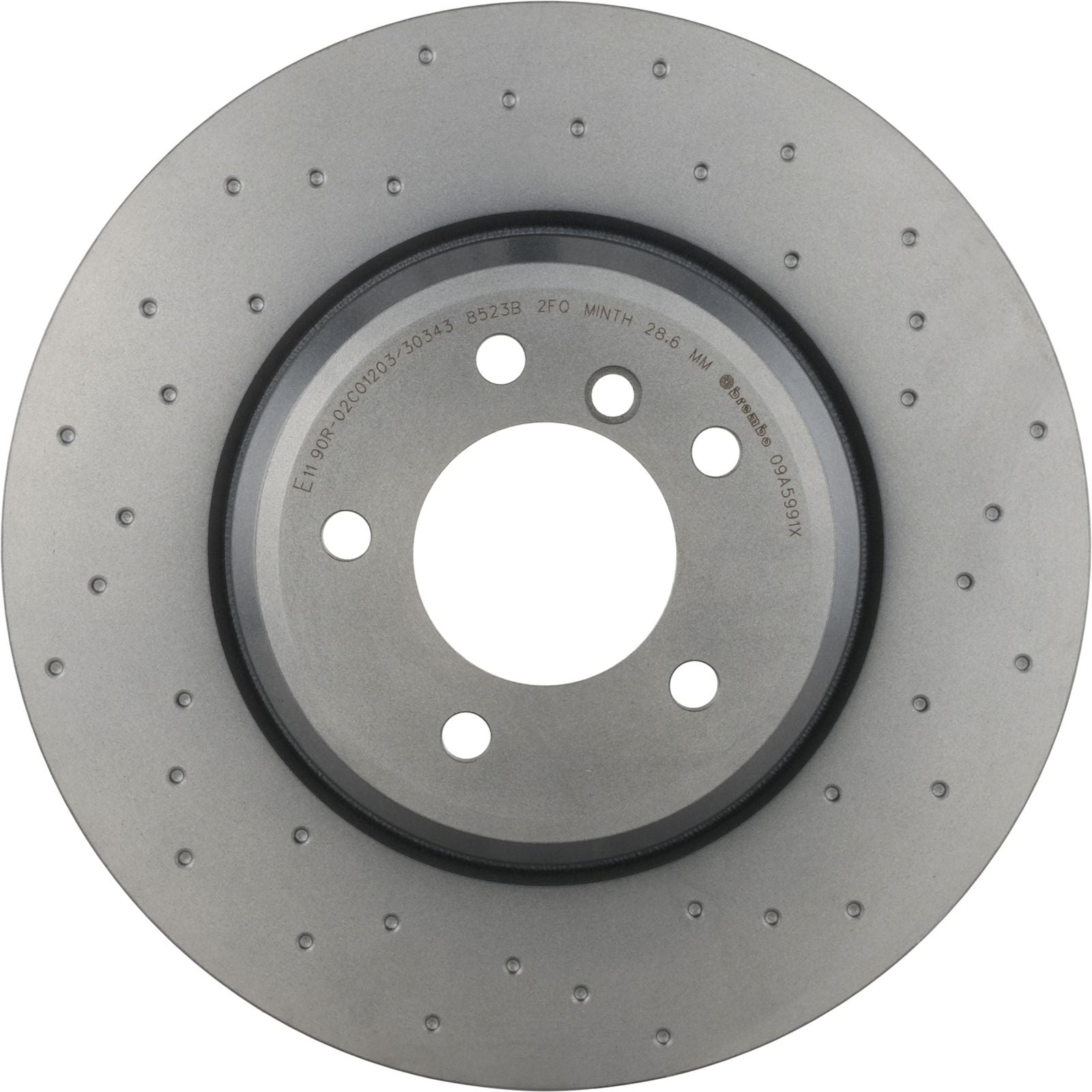 XTRA Drilled Front Disc Brake Rotor - 09.A599.1X_03