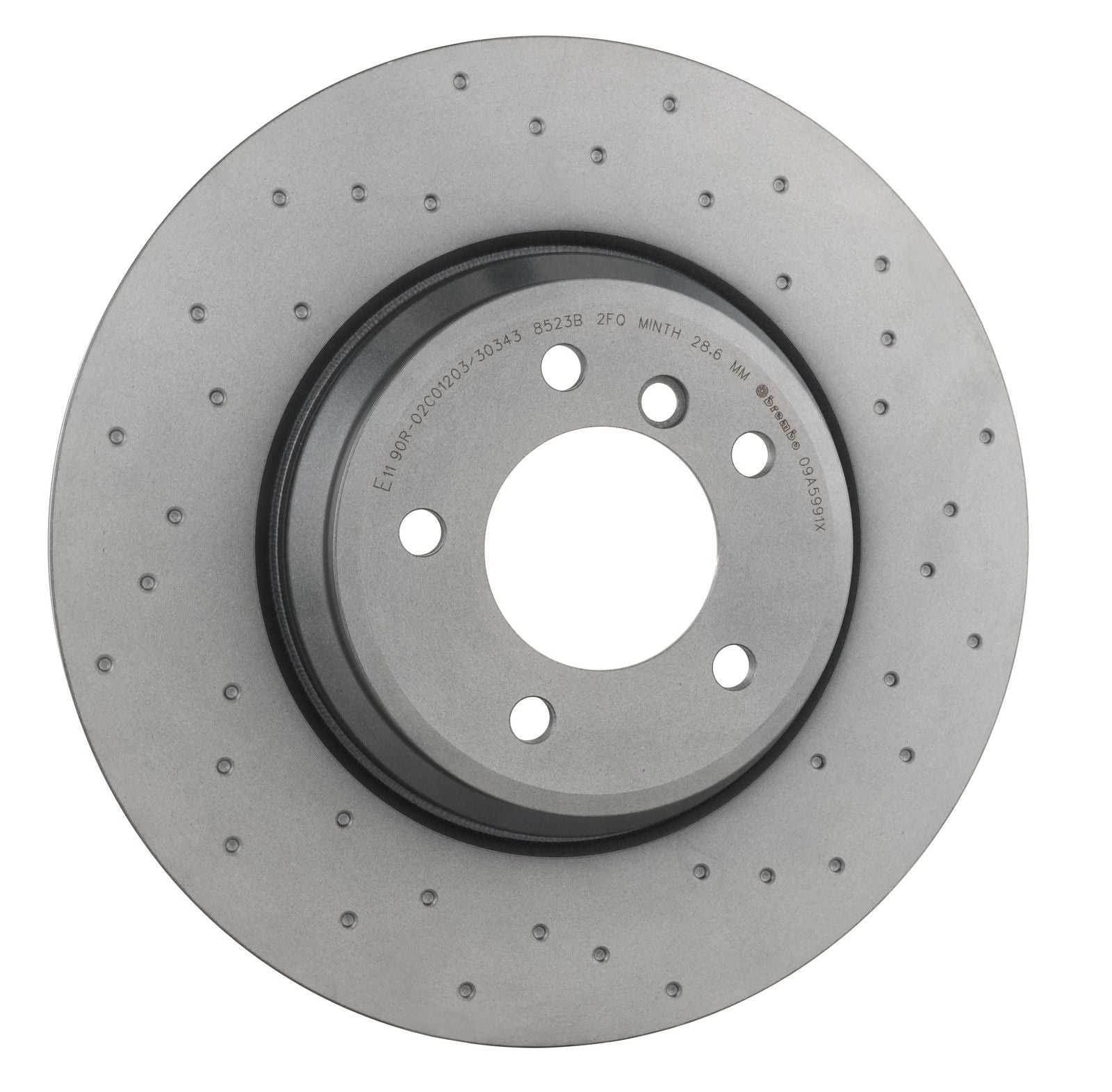 XTRA Drilled Front Disc Brake Rotor - 09.A599.1X_30