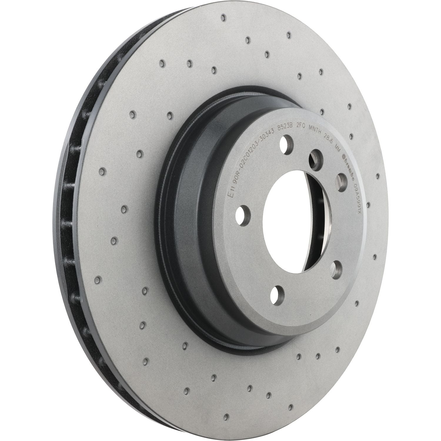 XTRA Drilled Front Disc Brake Rotor - 09.A599.1X_01
