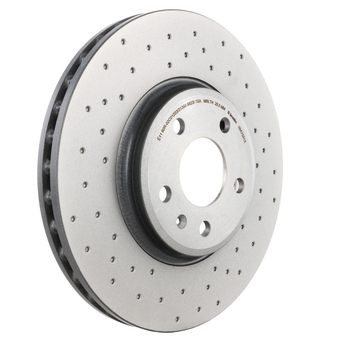 XTRA Drilled Front Disc Brake Rotor - 09.A758.1X_28