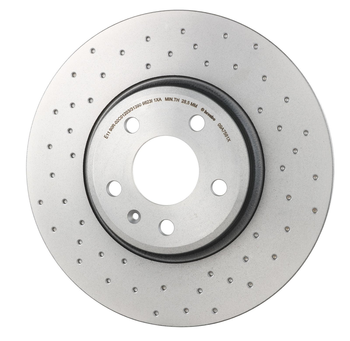 XTRA Drilled Front Disc Brake Rotor - 09.A758.1X_08