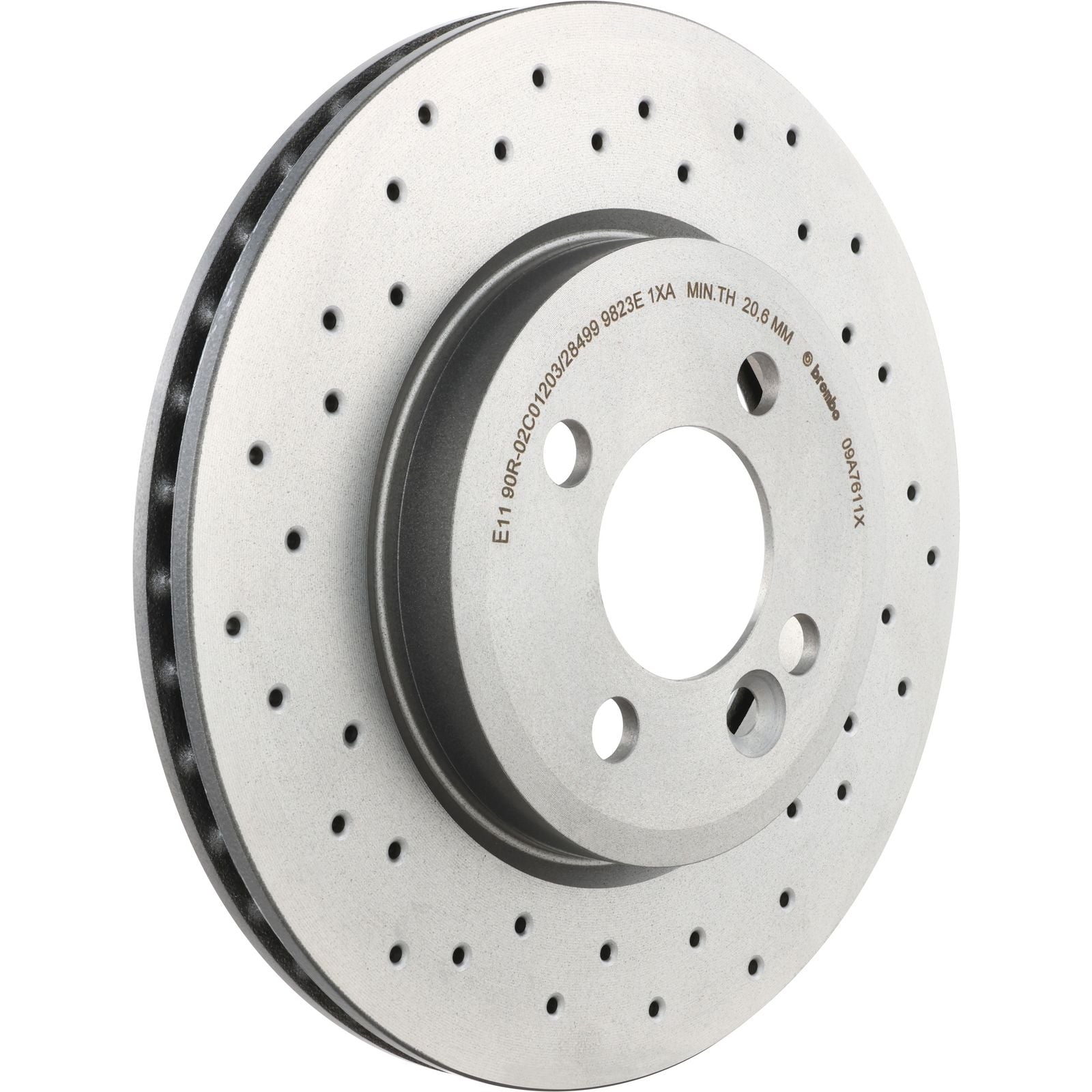 XTRA Drilled Front Disc Brake Rotor - 09.A761.1X_01