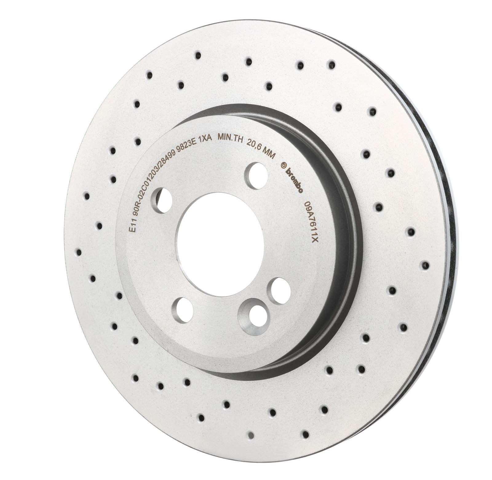 XTRA Drilled Front Disc Brake Rotor - 09.A761.1X_04
