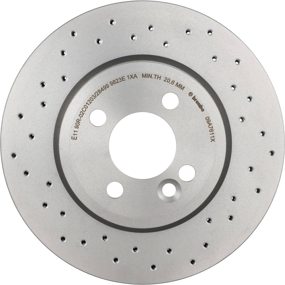 XTRA Drilled Front Disc Brake Rotor - 09.A761.1X_28