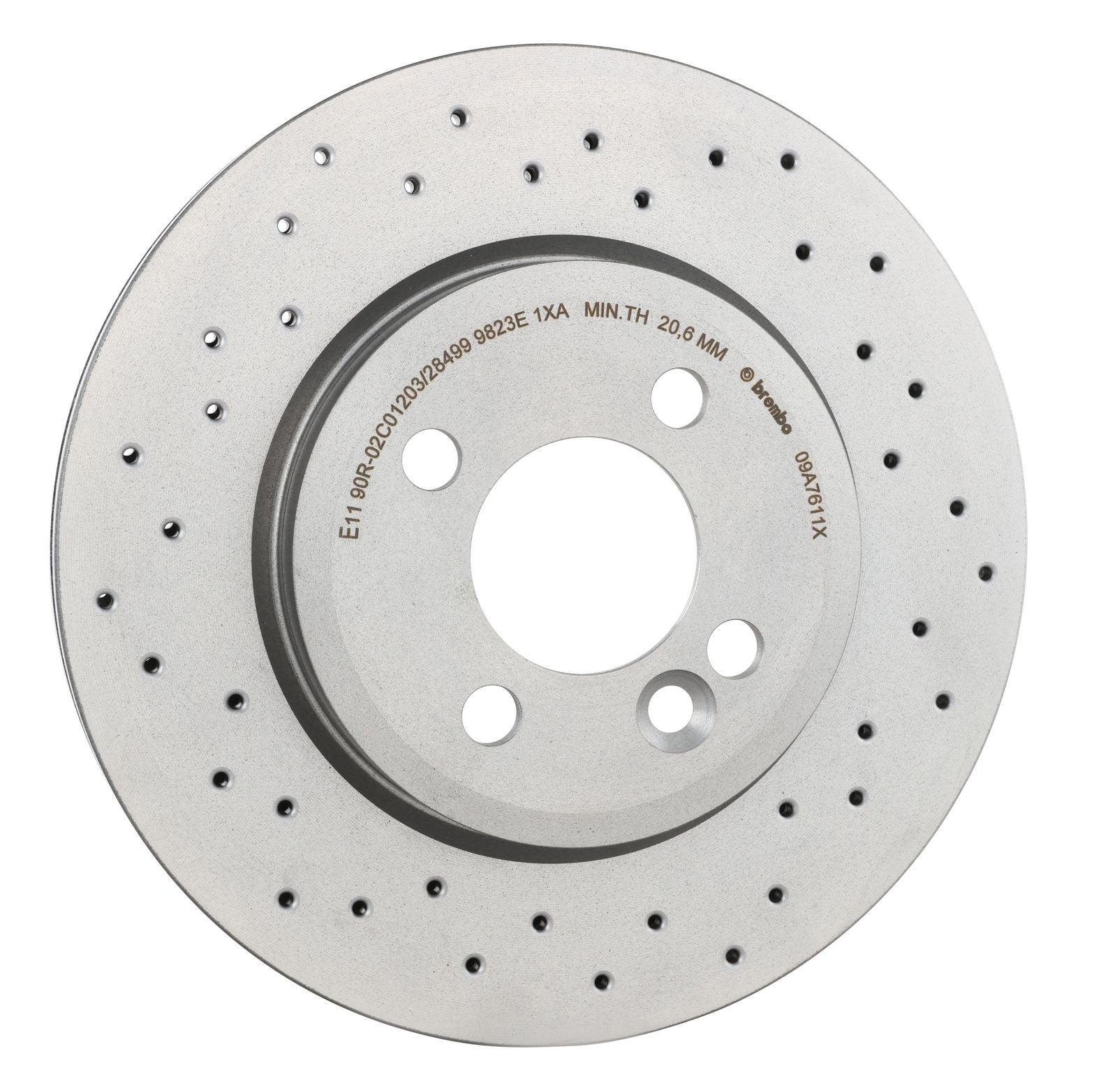 XTRA Drilled Front Disc Brake Rotor - 09.A761.1X_25