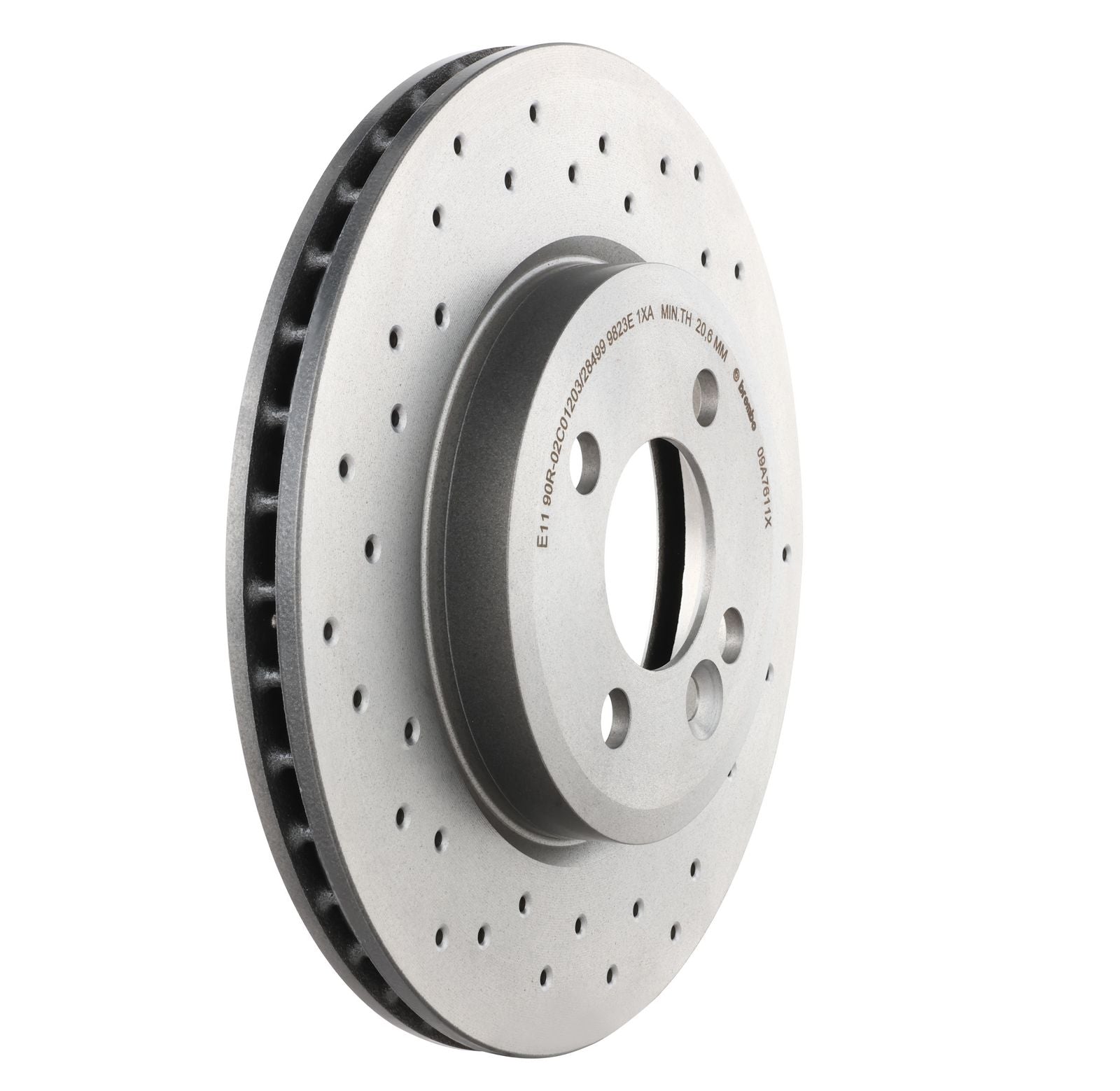 XTRA Drilled Front Disc Brake Rotor - 09.A761.1X_22