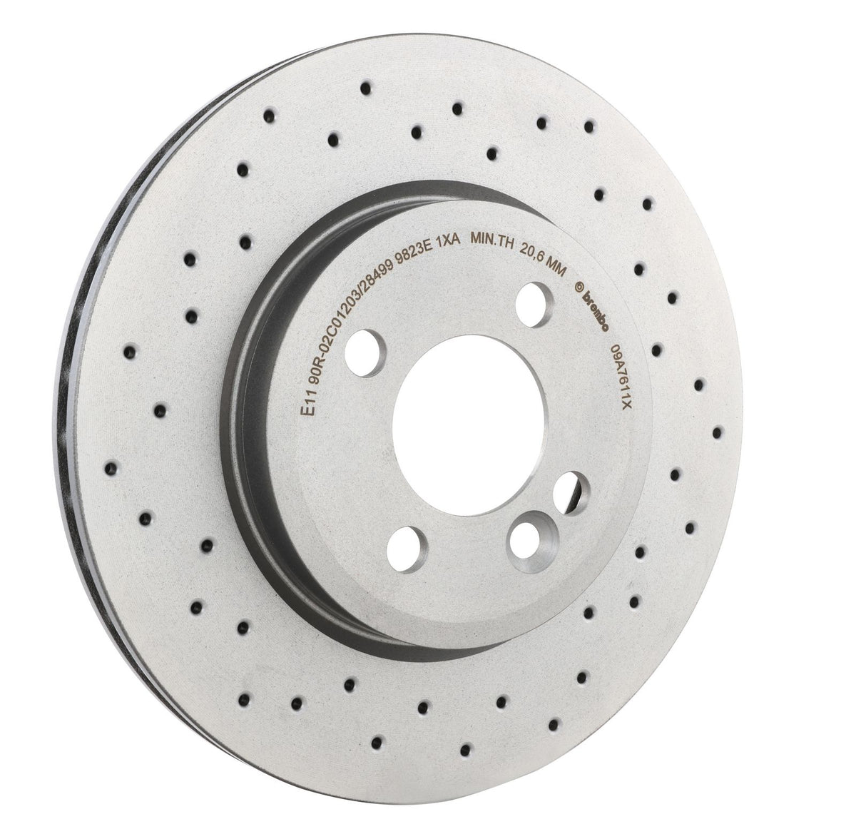 XTRA Drilled Front Disc Brake Rotor - 09.A761.1X_24