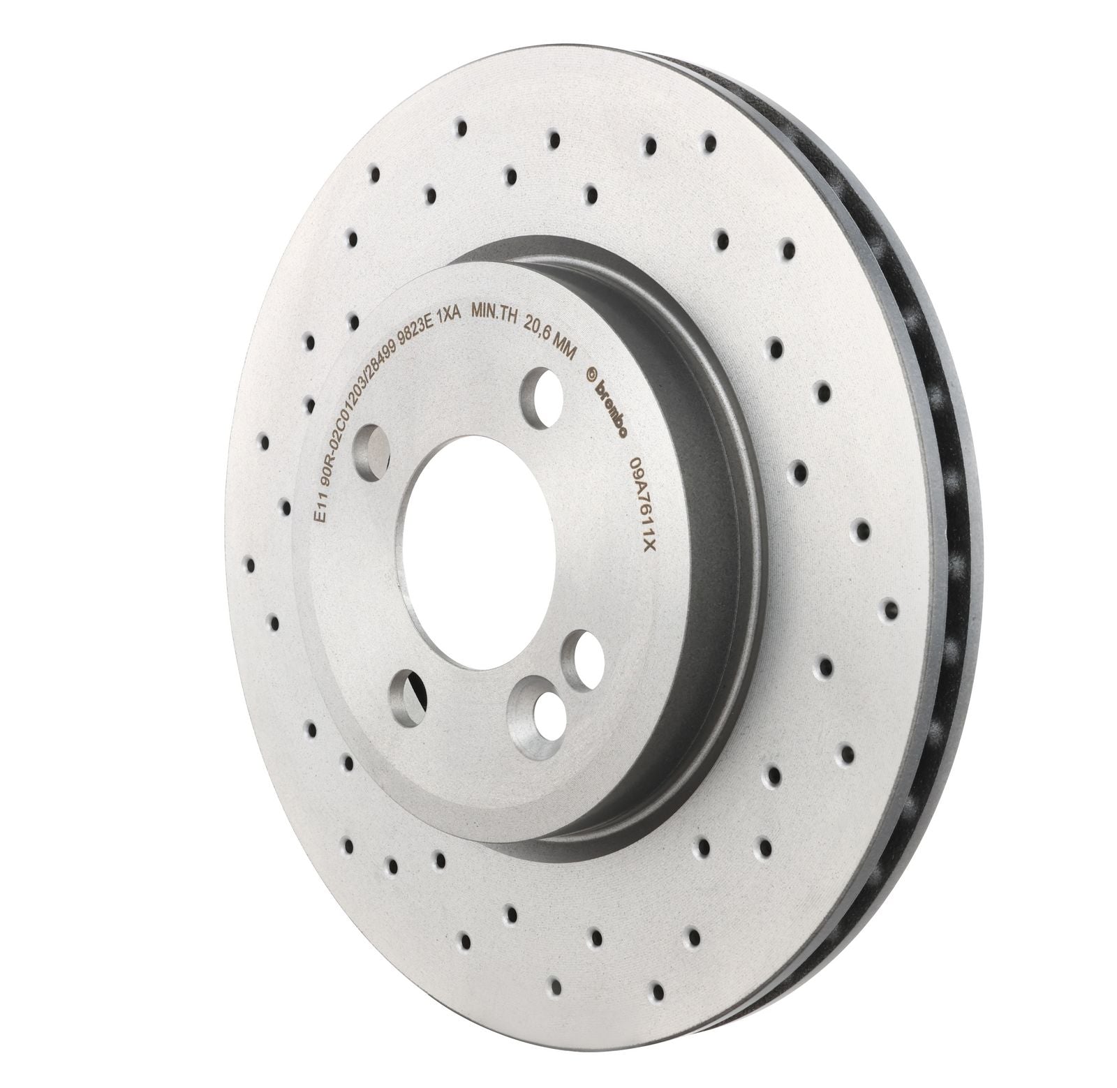 XTRA Drilled Front Disc Brake Rotor - 09.A761.1X_05