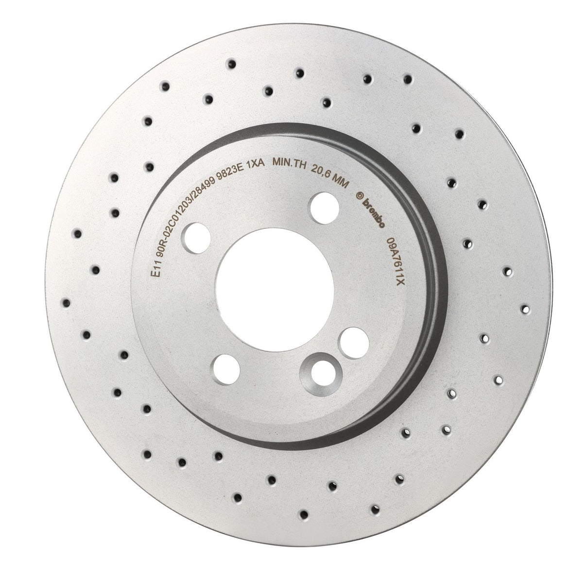 XTRA Drilled Front Disc Brake Rotor - 09.A761.1X_03