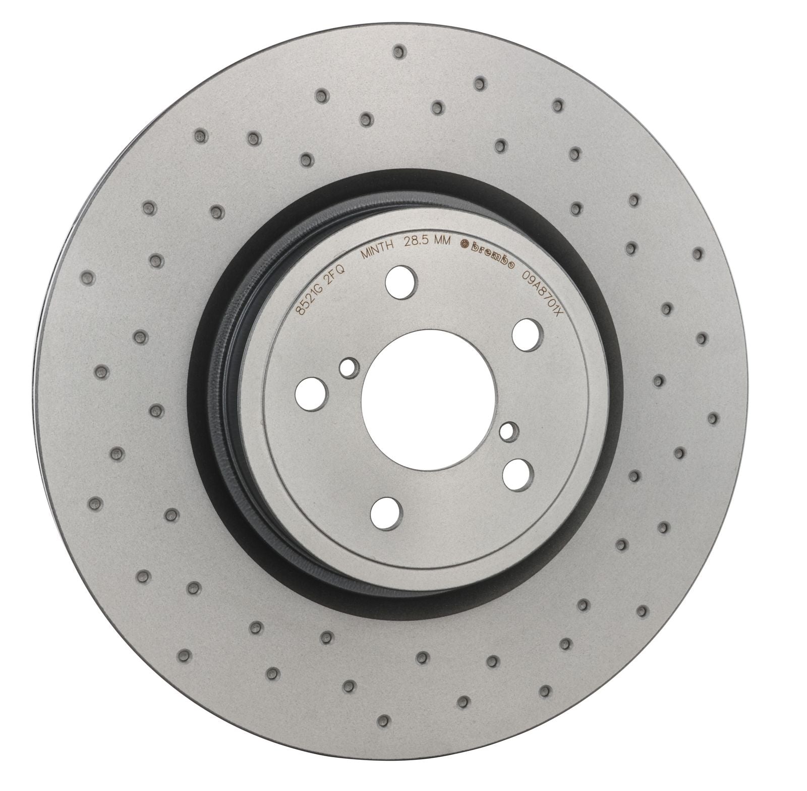 XTRA Drilled Front Disc Brake Rotor - 09.A870.1X_25