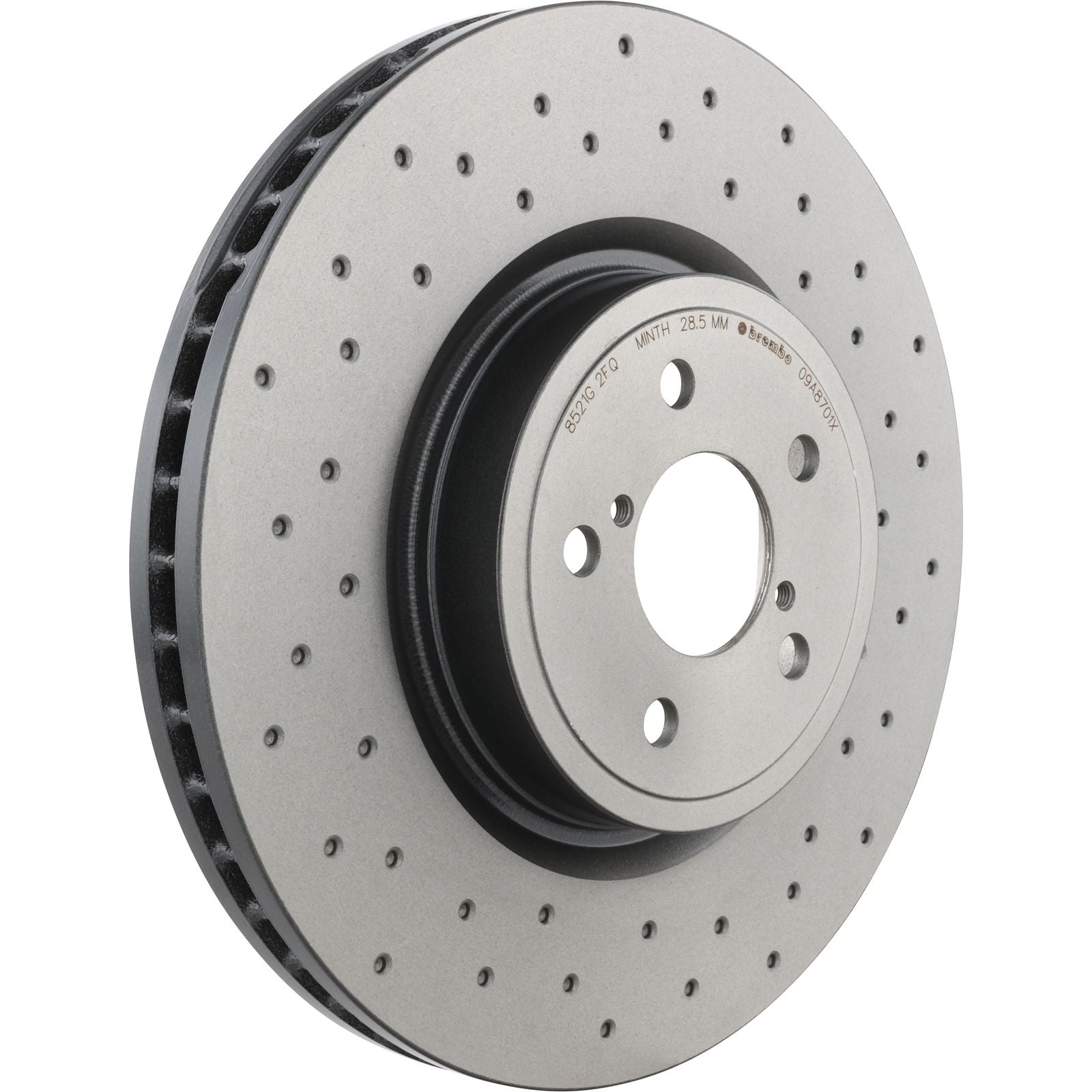 XTRA Drilled Front Disc Brake Rotor - 09.A870.1X_01
