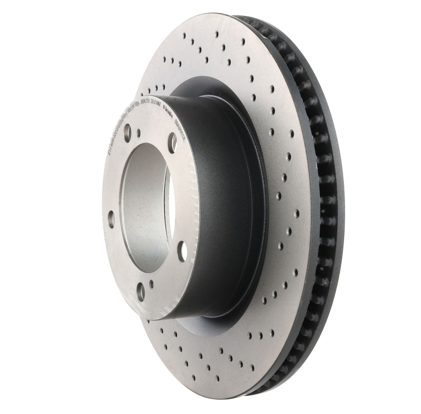 XTRA Drilled Front Disc Brake Rotor - 09.A966.1X_05