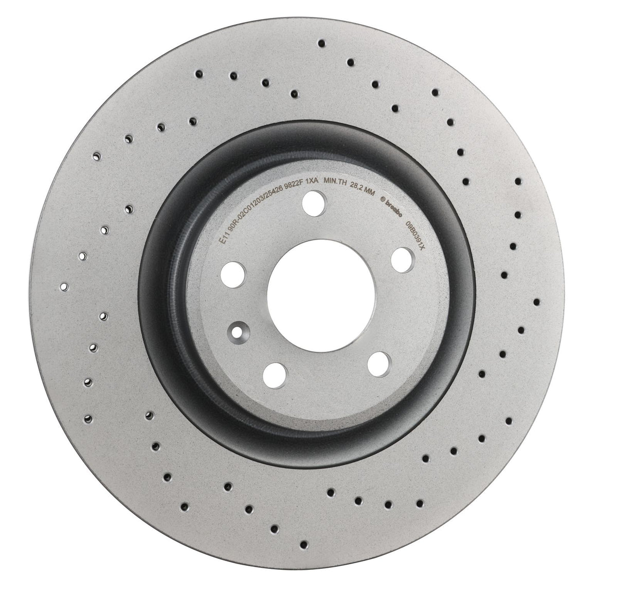 XTRA Drilled Front Disc Brake Rotor - 09.B039.1X_24