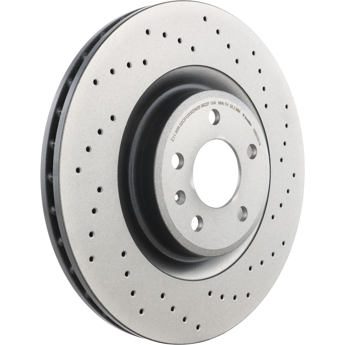 XTRA Drilled Front Disc Brake Rotor - 09.B039.1X_26