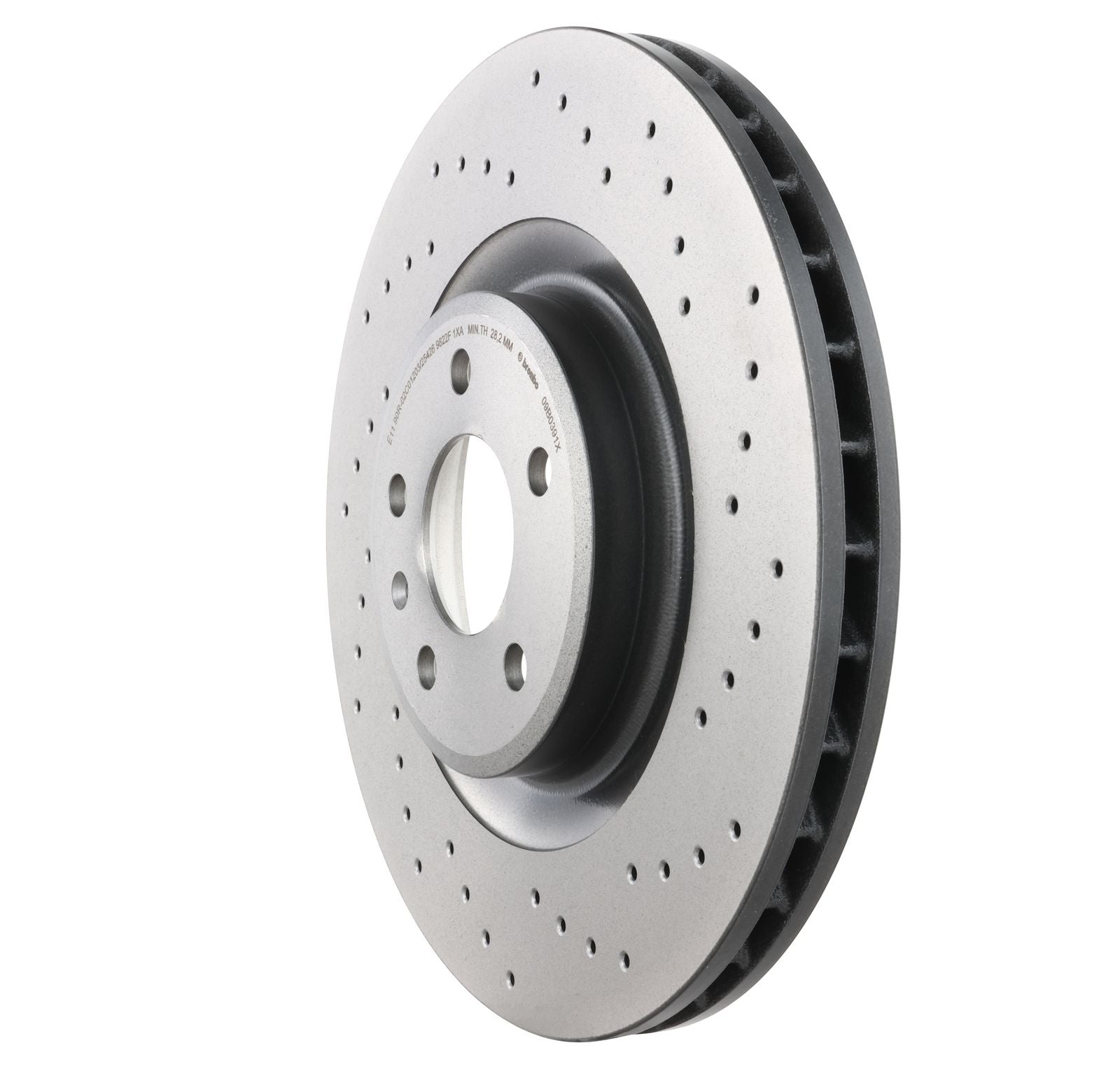 XTRA Drilled Front Disc Brake Rotor - 09.B039.1X_05