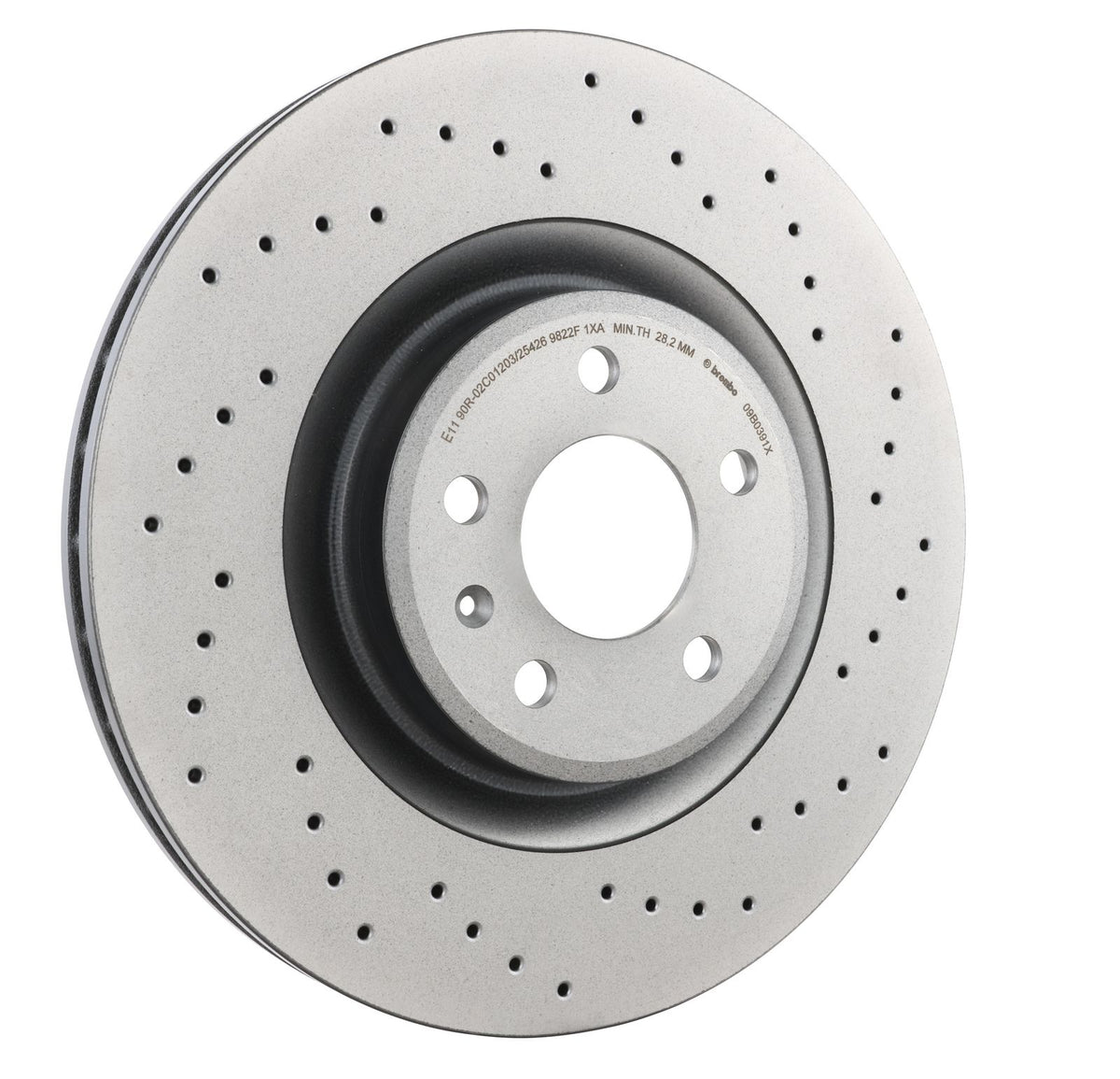 XTRA Drilled Front Disc Brake Rotor - 09.B039.1X_23