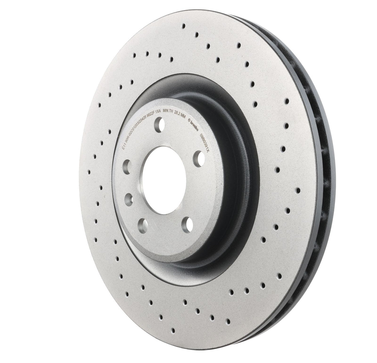 XTRA Drilled Front Disc Brake Rotor - 09.B039.1X_04