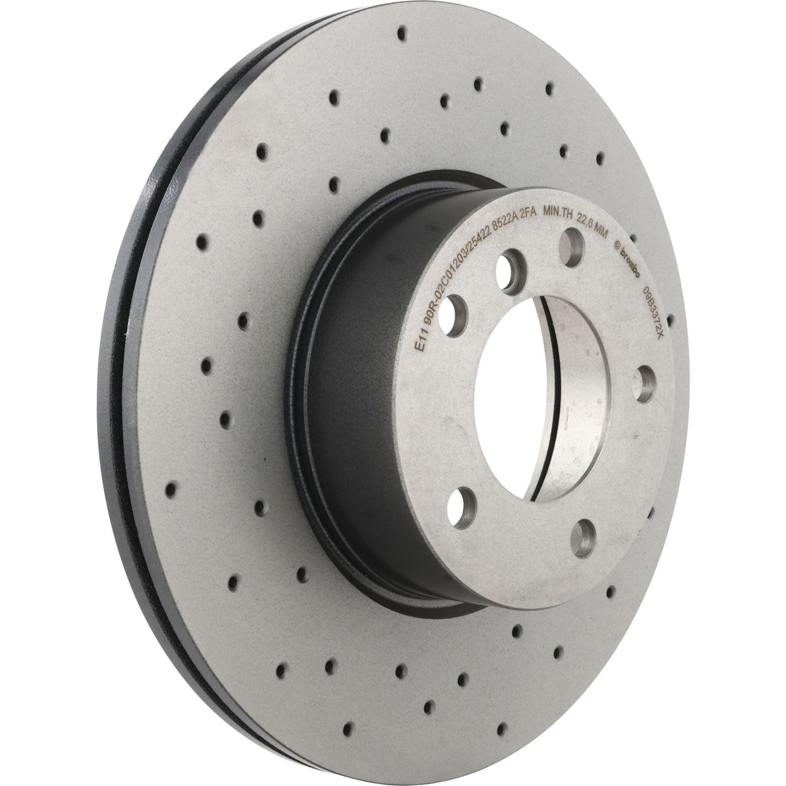XTRA Drilled Front Disc Brake Rotor - 09.B337.2X_03