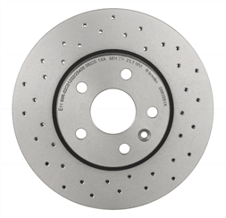 XTRA Drilled Front Disc Brake Rotor - 09.B355.1X_25