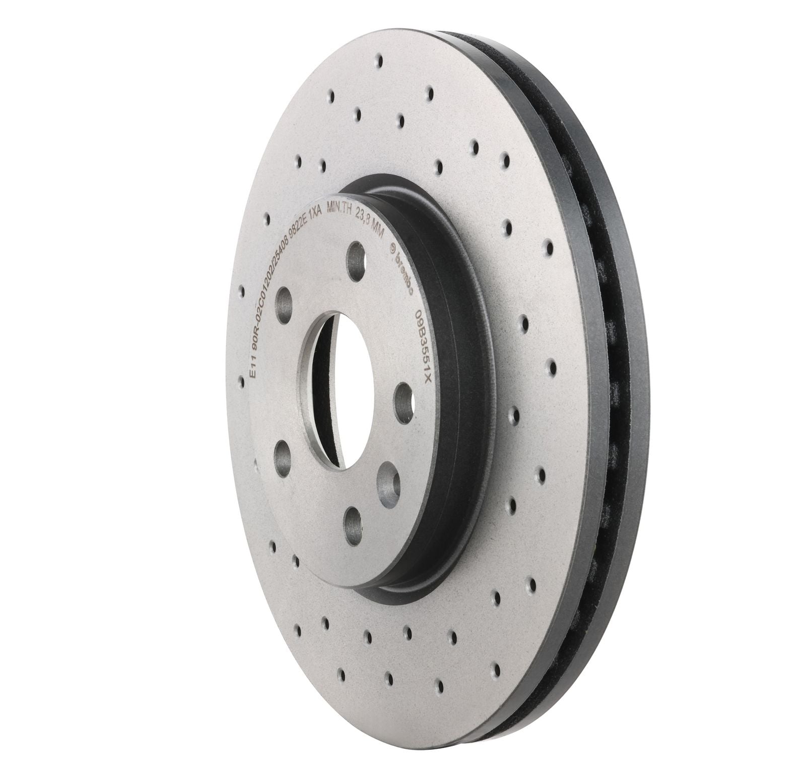 XTRA Drilled Front Disc Brake Rotor - 09.B355.1X_05