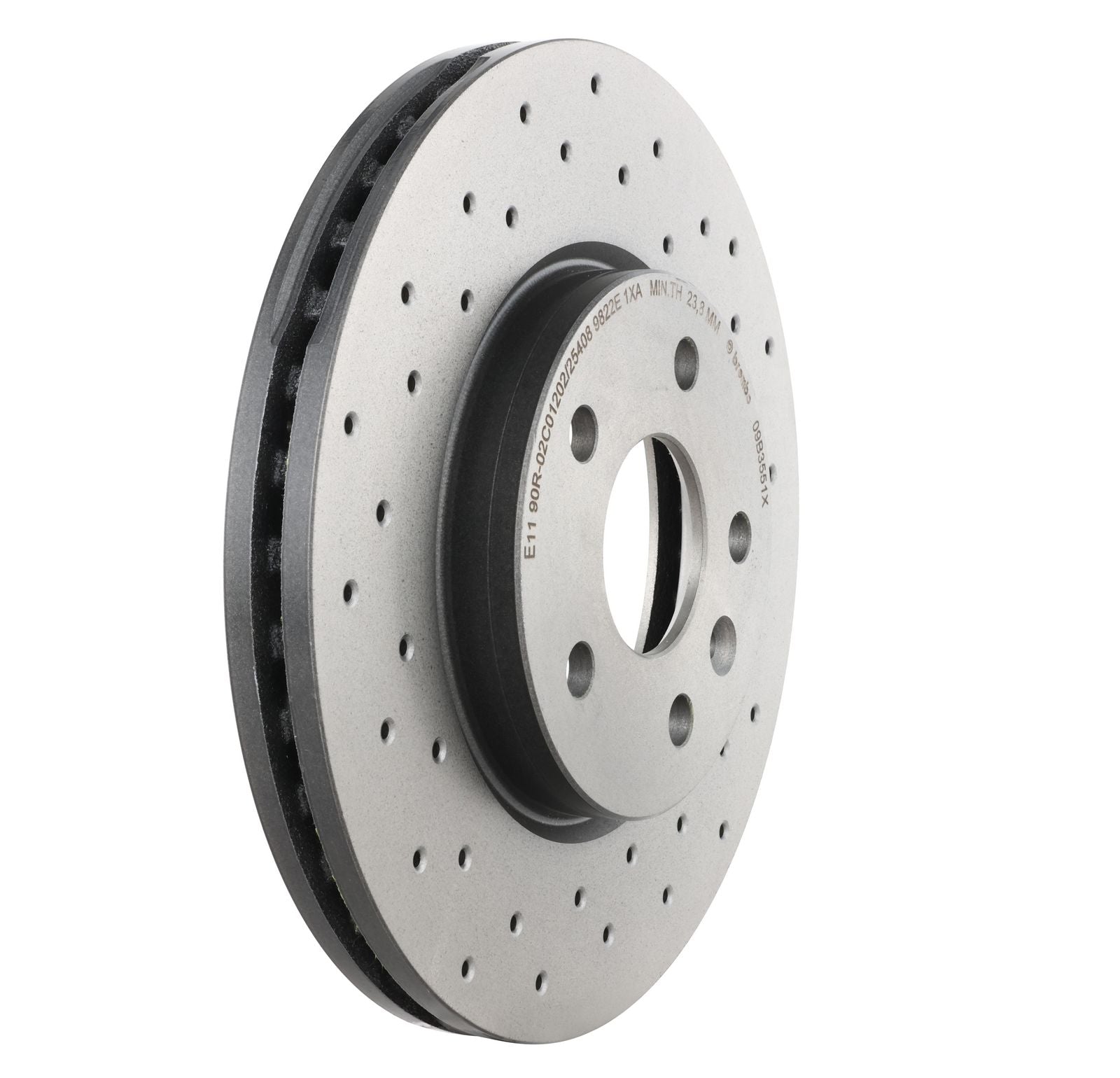 XTRA Drilled Front Disc Brake Rotor - 09.B355.1X_21