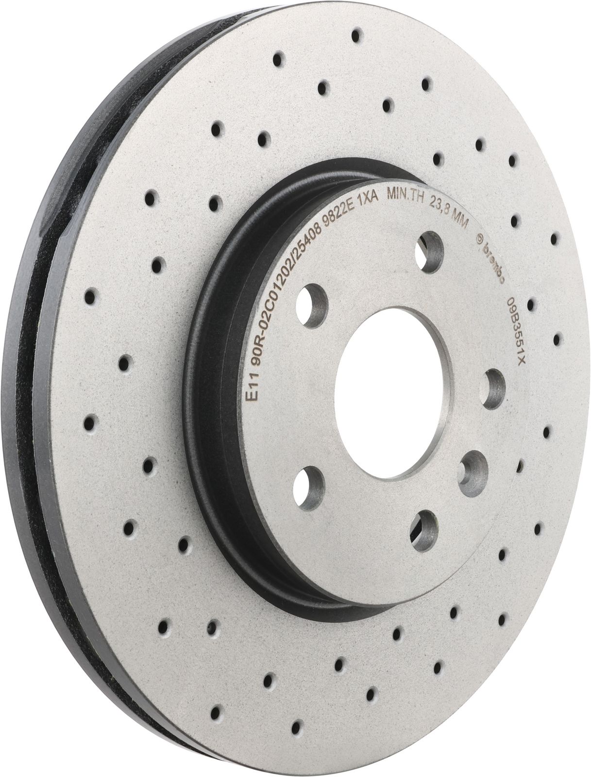 XTRA Drilled Front Disc Brake Rotor - 09.B355.1X_01