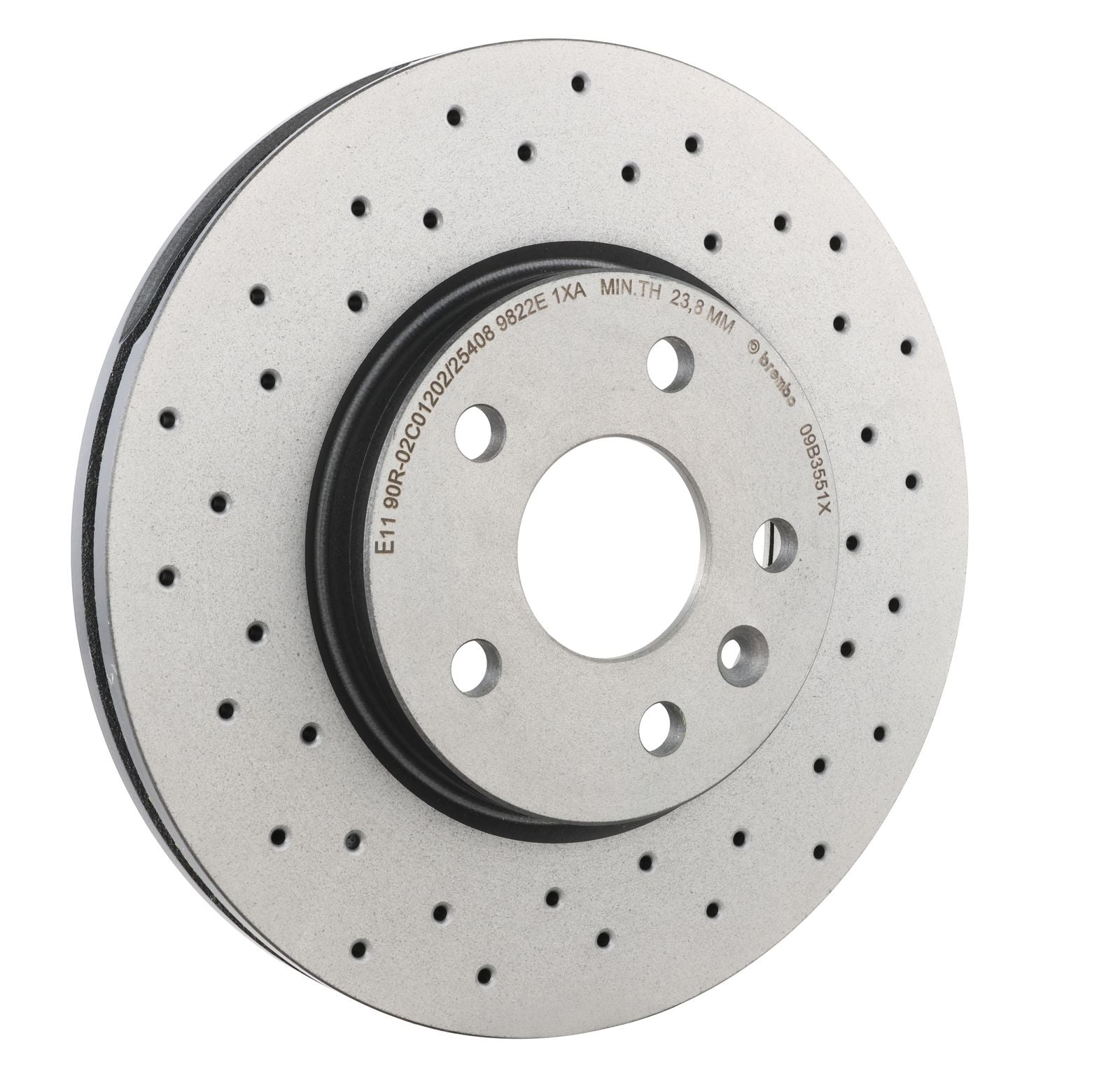XTRA Drilled Front Disc Brake Rotor - 09.B355.1X_23