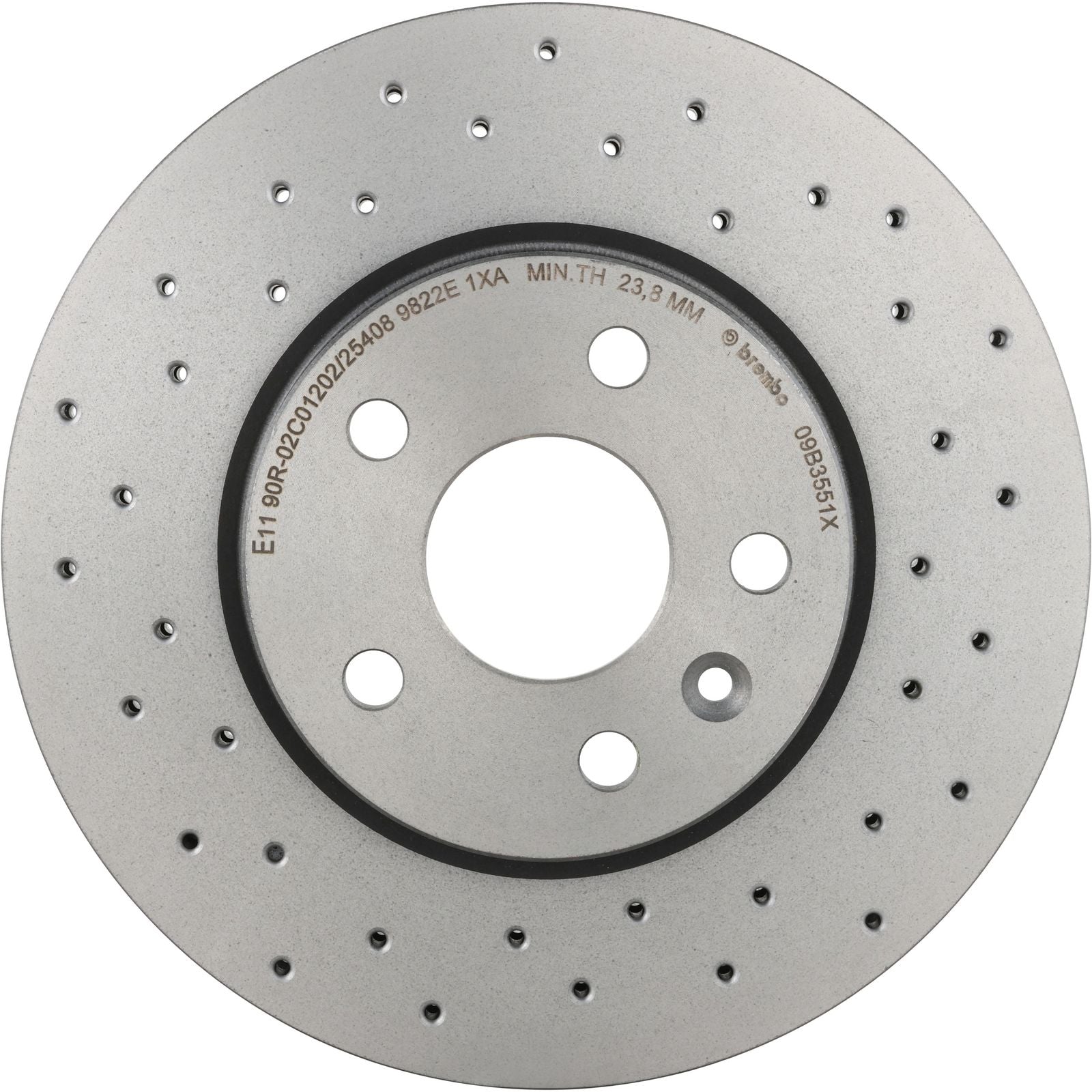 XTRA Drilled Front Disc Brake Rotor - 09.B355.1X_28