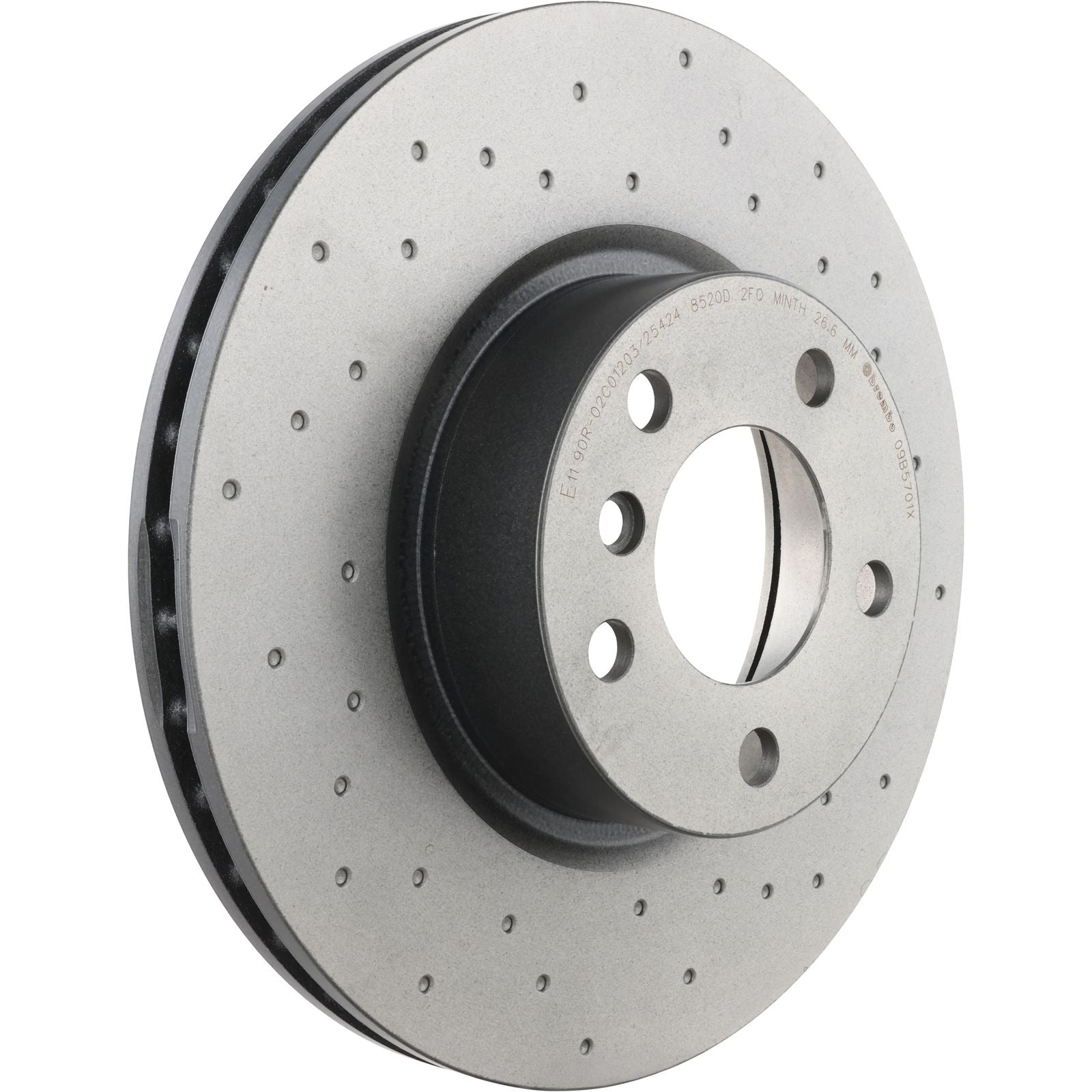 XTRA Drilled Front Disc Brake Rotor - 09.B570.1X_01