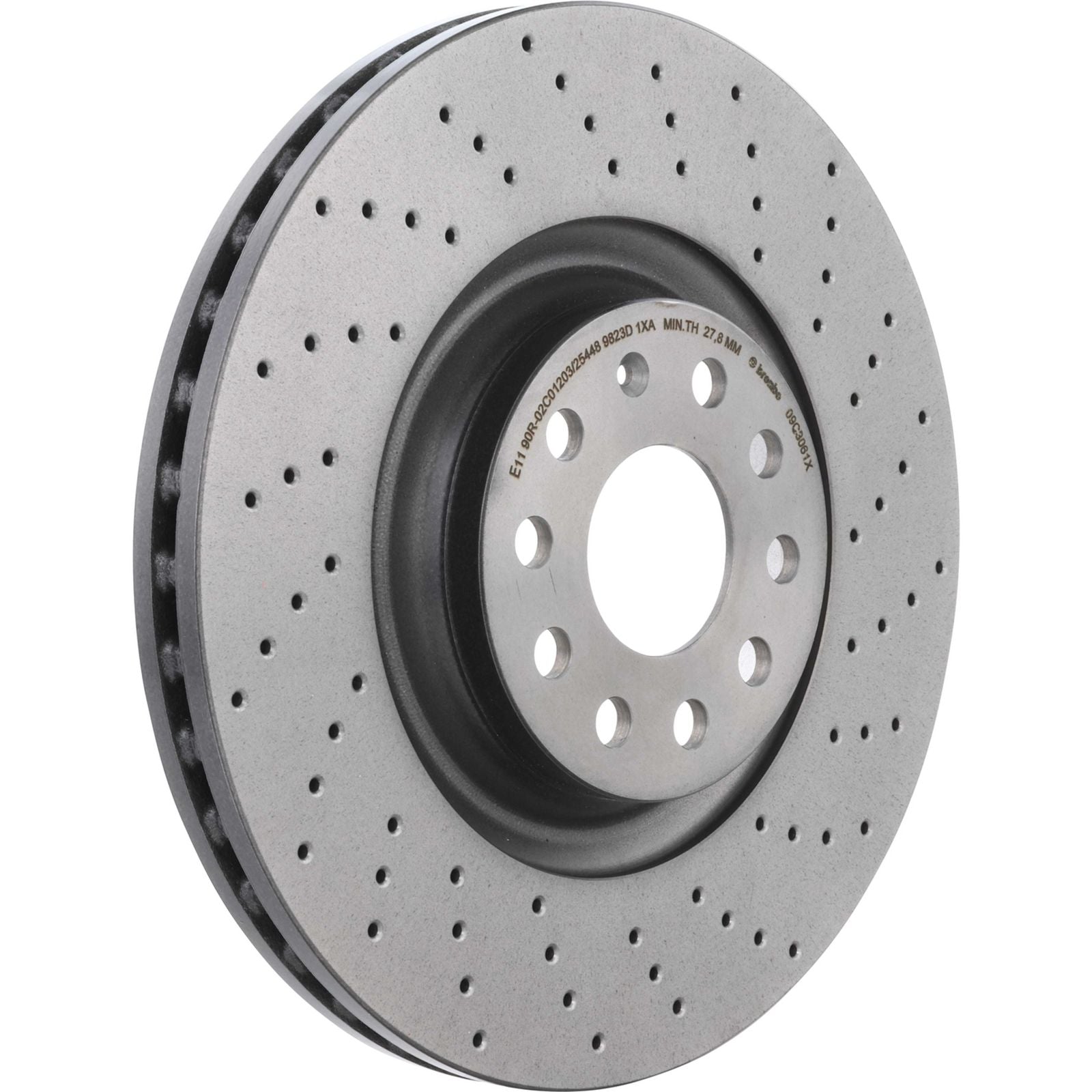 XTRA Drilled Front Disc Brake Rotor - 09.C306.1X_06