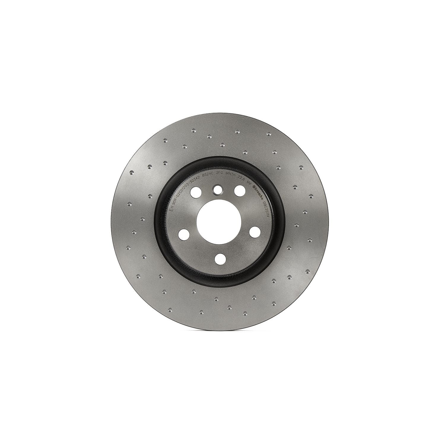XTRA Drilled Front Disc Brake Rotor - 09.C351.1X_02