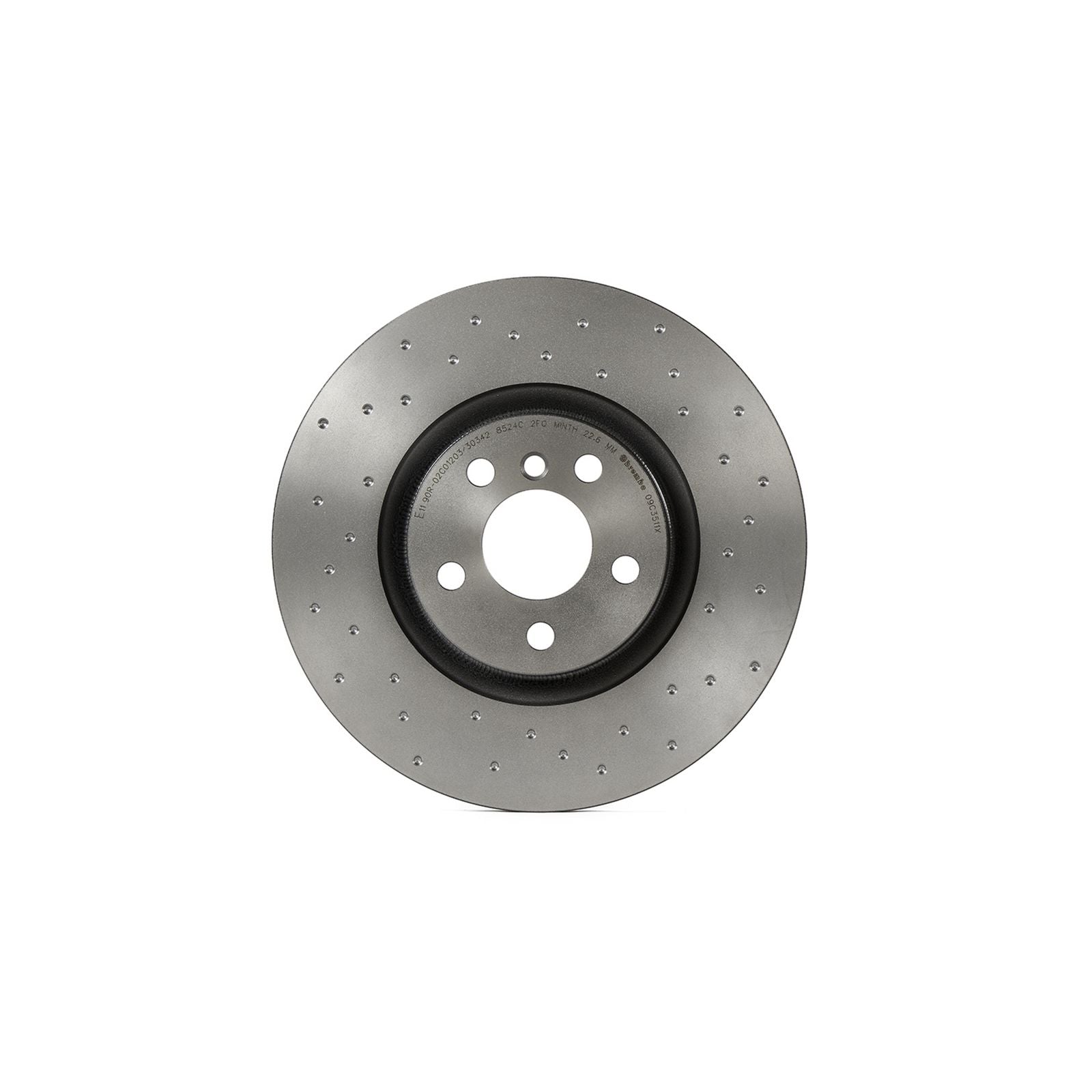 XTRA Drilled Front Disc Brake Rotor - 09.C351.1X_02