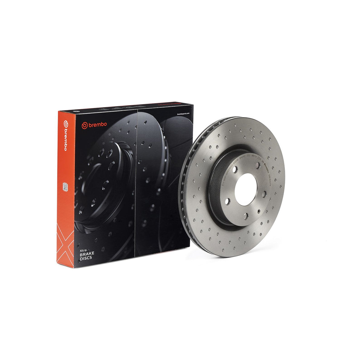 XTRA Drilled Front Disc Brake Rotor - 09.C652.1X_03