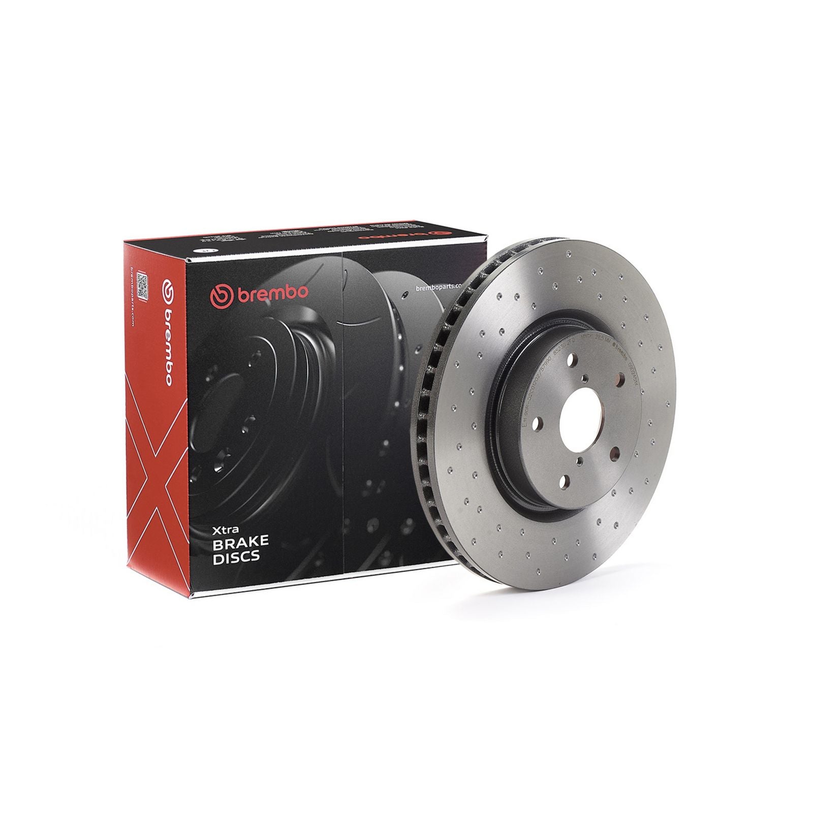 XTRA Drilled Front Disc Brake Rotor - 09.D245.1X_01