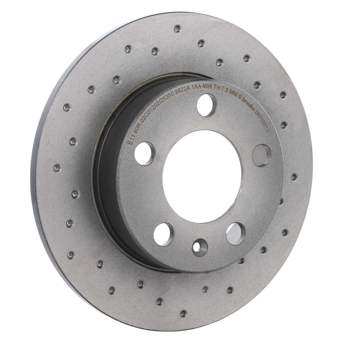 XTRA Drilled Rear Disc Brake Rotor - 08.7165.1X_29