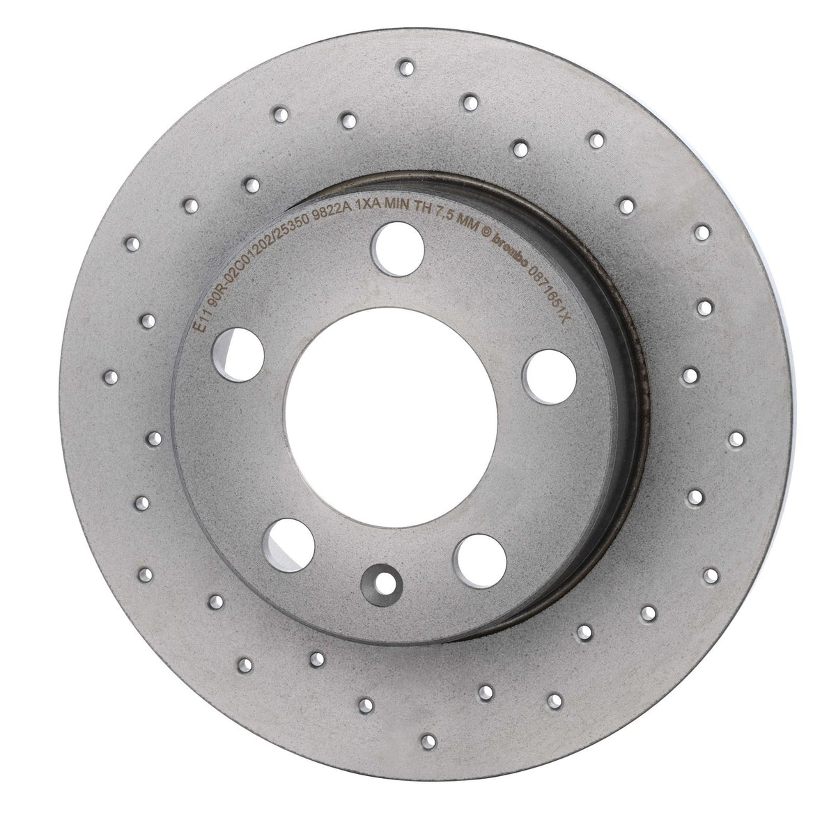 XTRA Drilled Rear Disc Brake Rotor - 08.7165.1X_08