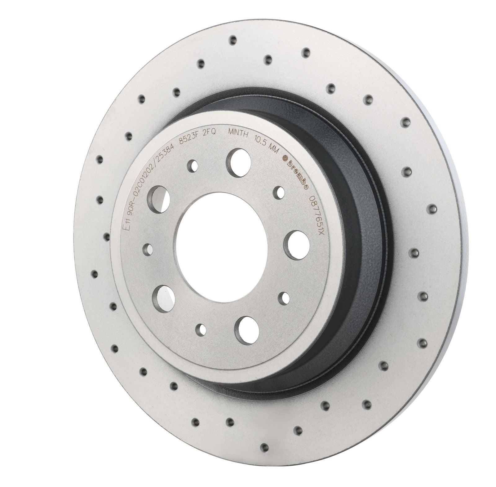 XTRA Drilled Rear Disc Brake Rotor - 08.7765.1X_09