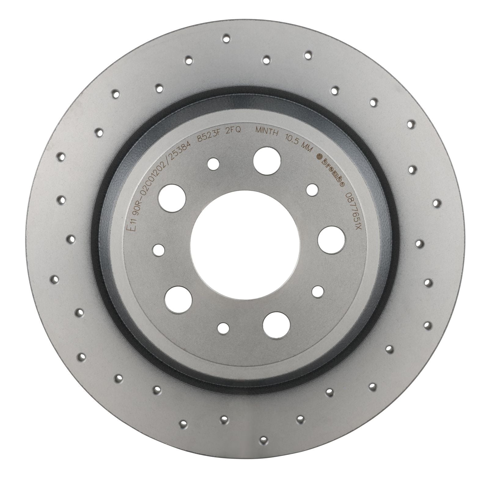 XTRA Drilled Rear Disc Brake Rotor - 08.7765.1X_07