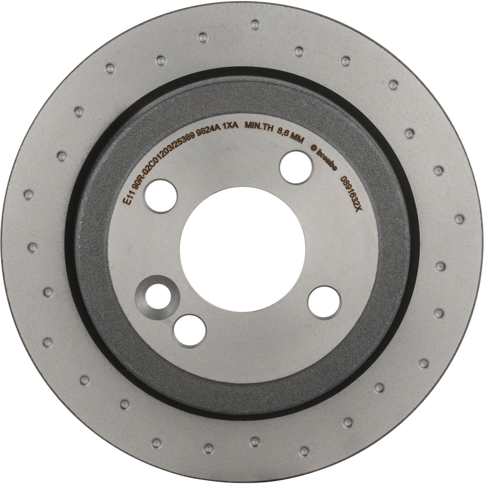 XTRA Drilled Rear Disc Brake Rotor - 08.9163.2X_05