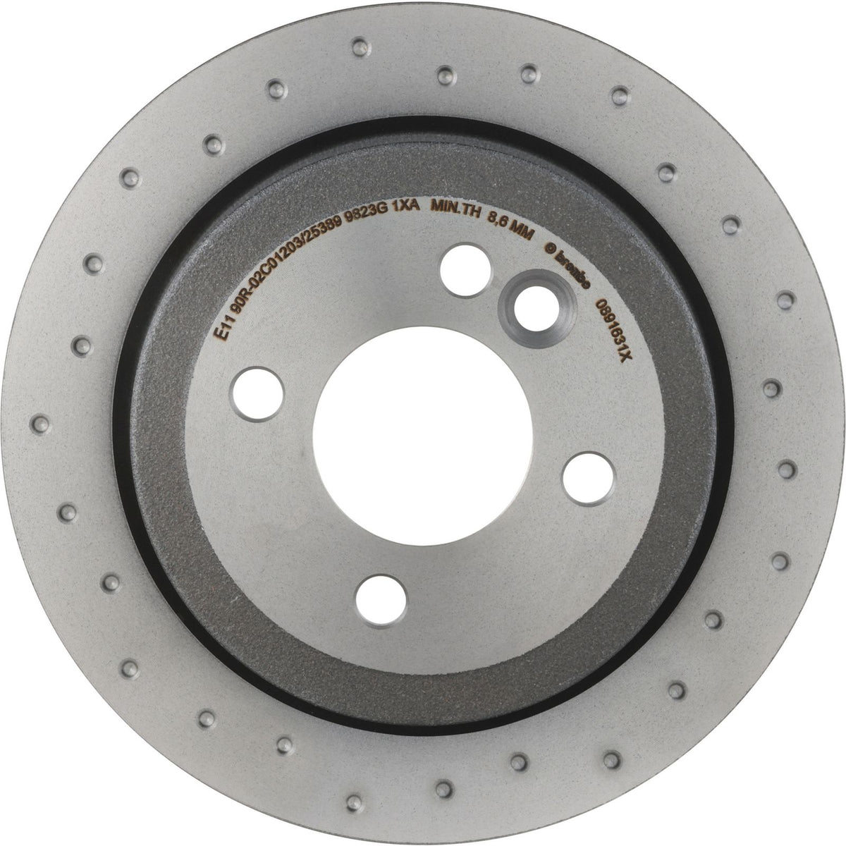 XTRA Drilled Rear Disc Brake Rotor - 08.9163.1X_02