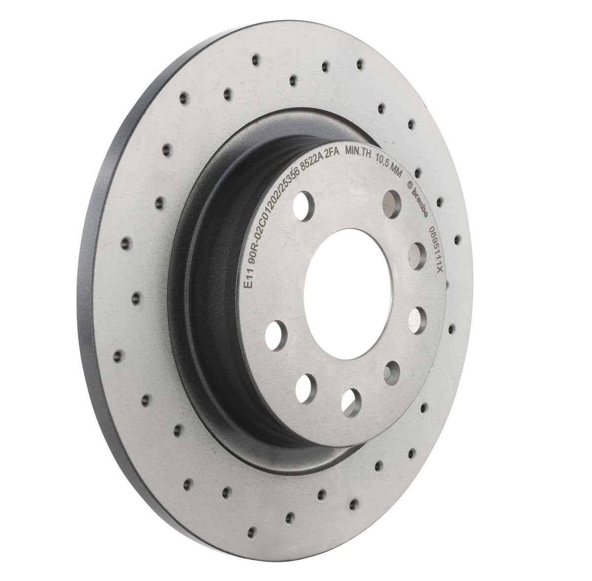 XTRA Drilled Rear Disc Brake Rotor - 08.9511.1X_28