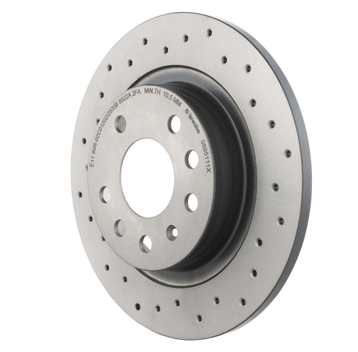 XTRA Drilled Rear Disc Brake Rotor - 08.9511.1X_10