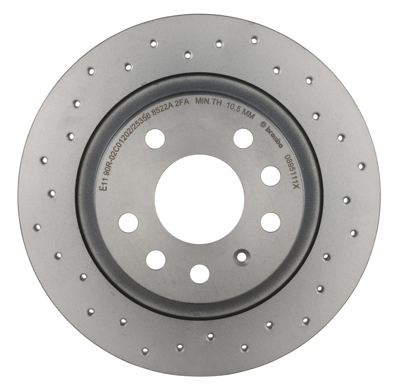 XTRA Drilled Rear Disc Brake Rotor - 08.9511.1X_07