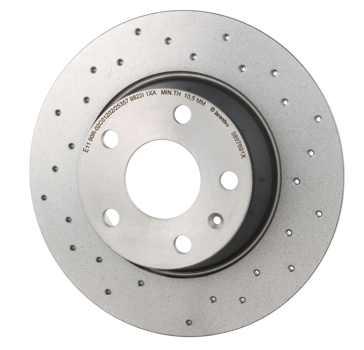 XTRA Drilled Rear Disc Brake Rotor - 08.9769.1X_08