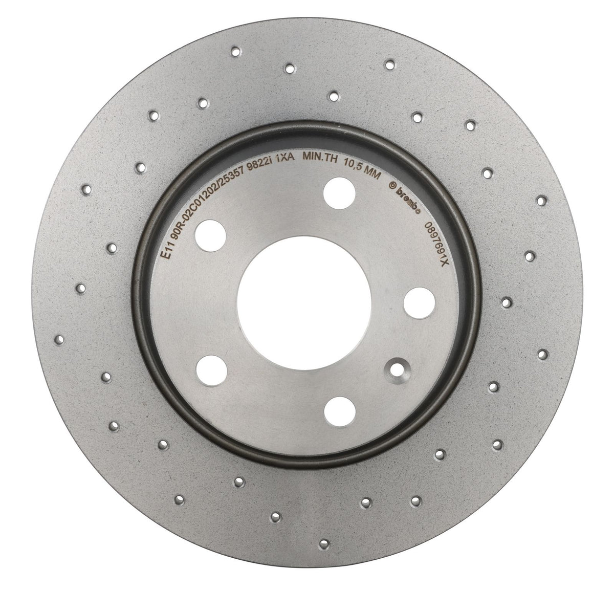 XTRA Drilled Rear Disc Brake Rotor - 08.9769.1X_07