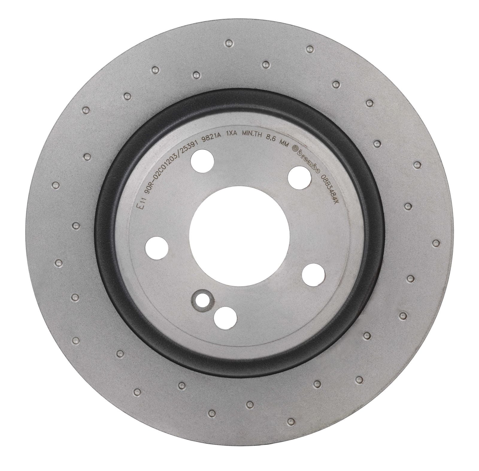 XTRA Drilled Rear Disc Brake Rotor - 08.B348.4X_08